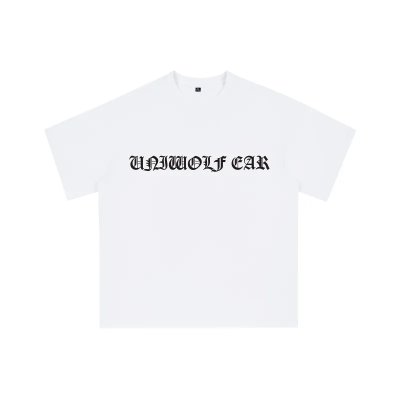 UNIWOLF Drop Shoulder Sleeve T Shirt Unisex Black-3