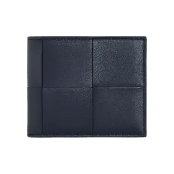 Bottega Veneta CASSETTE Calfskin Wallet Men's Space Puzzle Sapele