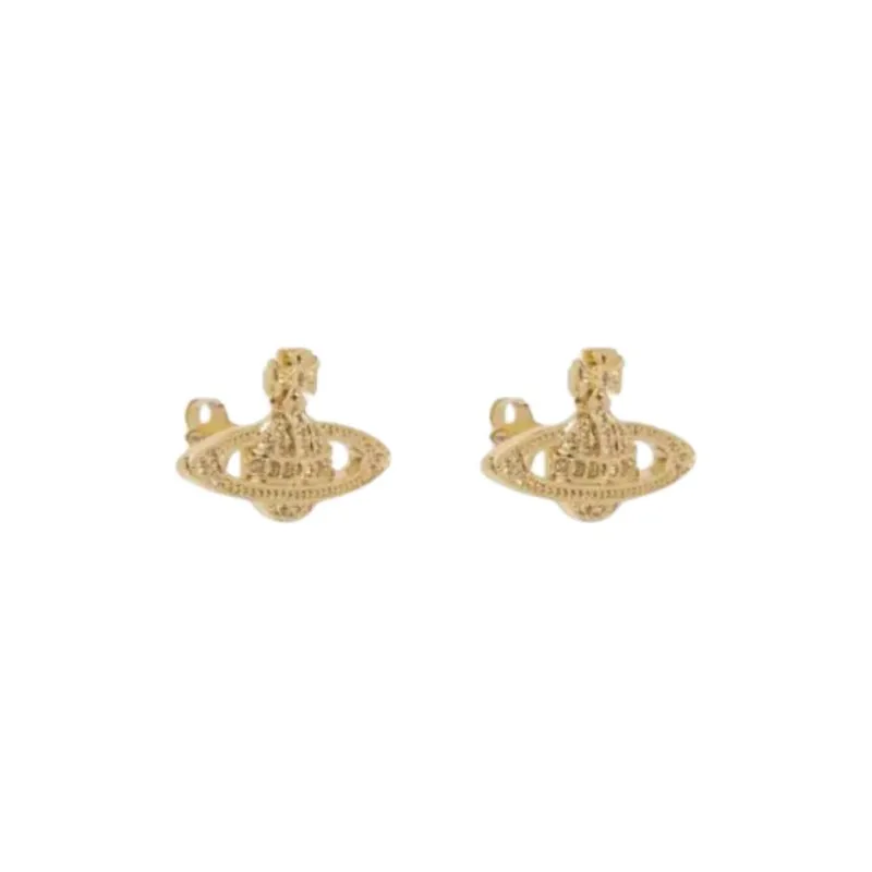 Vivienne Westwood Brass, Crystal Earrings Women's Gold-2