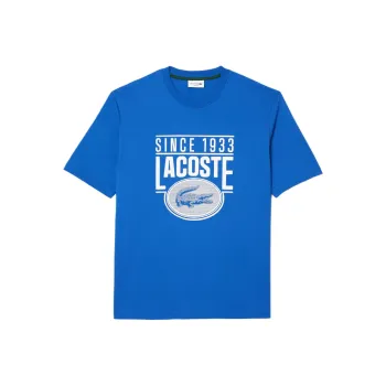 LACOSTE Logo print Organic Cotton T shirt