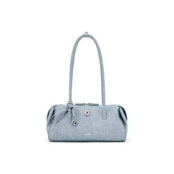 MCMIKO Polyurethane Bonded Synthetic Leather Shoulder Bag Women's Light Denim