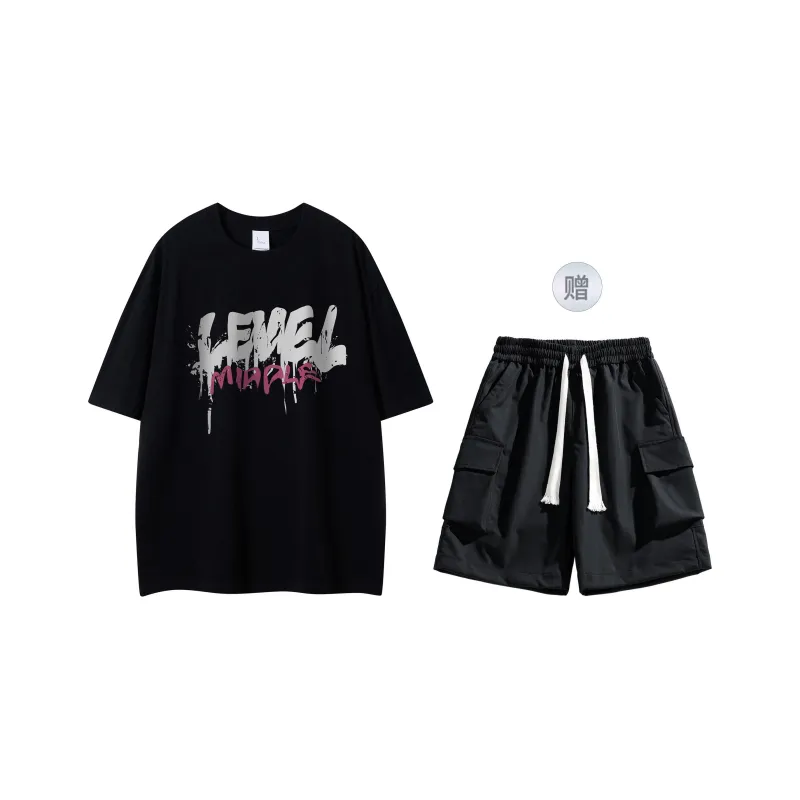 LEVEL RELAX Series Short Sleeved T Shirts Unisex-70