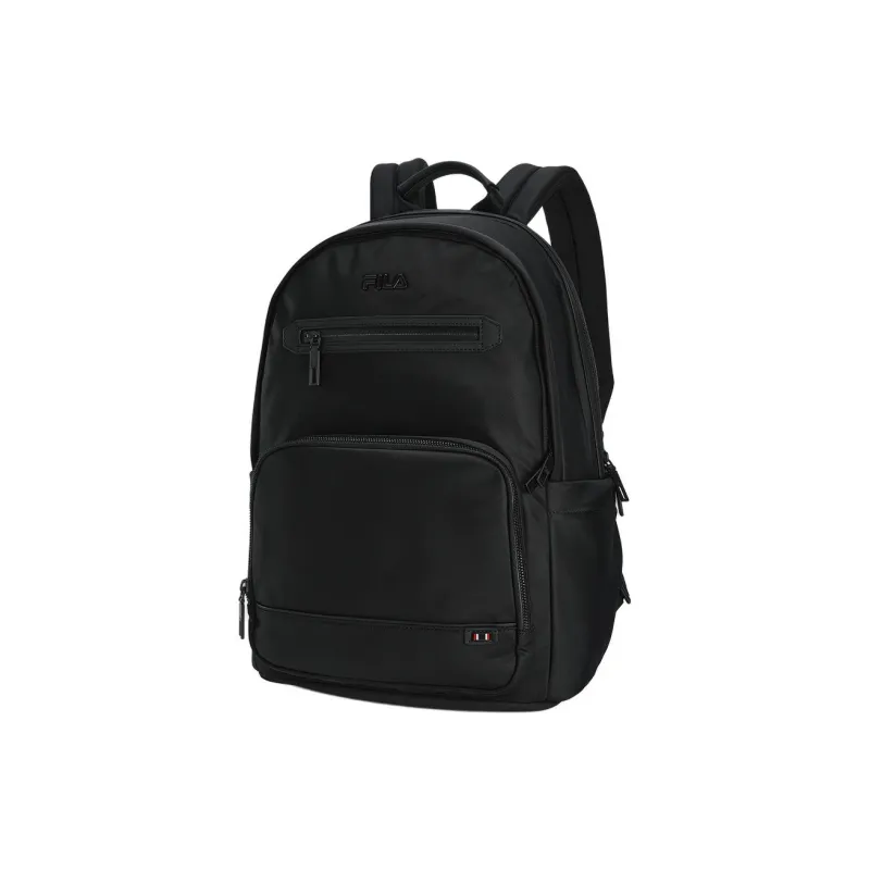 FILA WHITE Fabric Backpack Men's Black-1