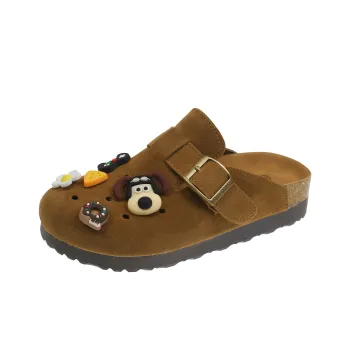 FINEPLAN Quiet Abrasion Resistant Slip Resistant Wrap toe Slippers Women's