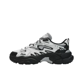 FILA Fern Sneakers Anti Slip Wear Resistant Low Top Casual Shoes Women's White Gray