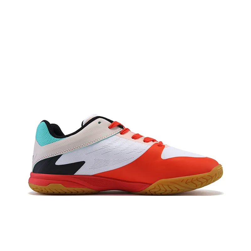 Lin Feng Shock Absorbers With Slip Resistant And Abrasion Resistant Properties Low Top Tennis Shoes Unisex White Orange-2