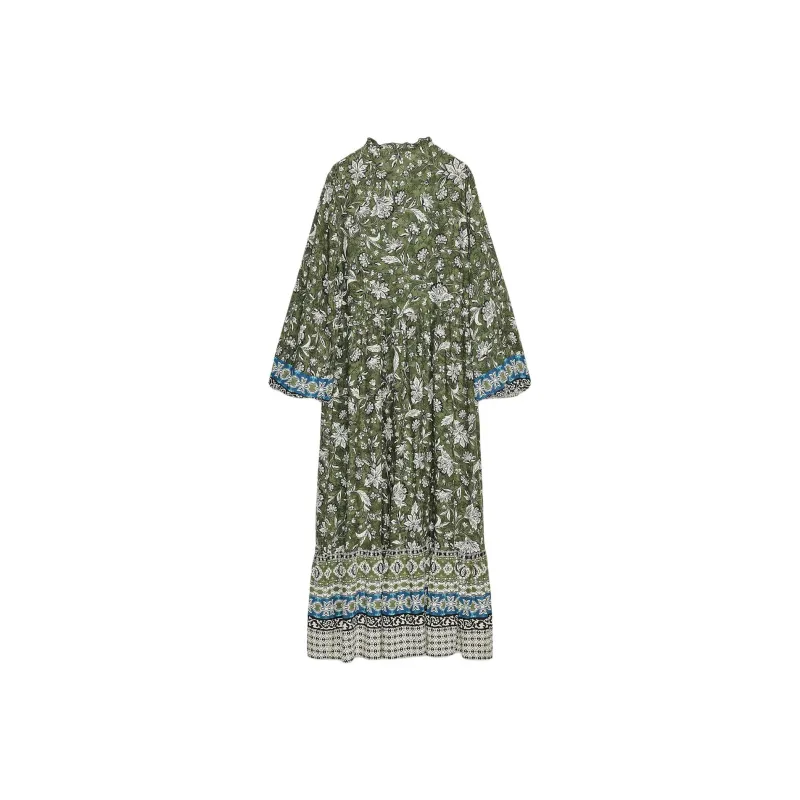 ZARA Long Sleeved Dresses Women's Multicolor-1