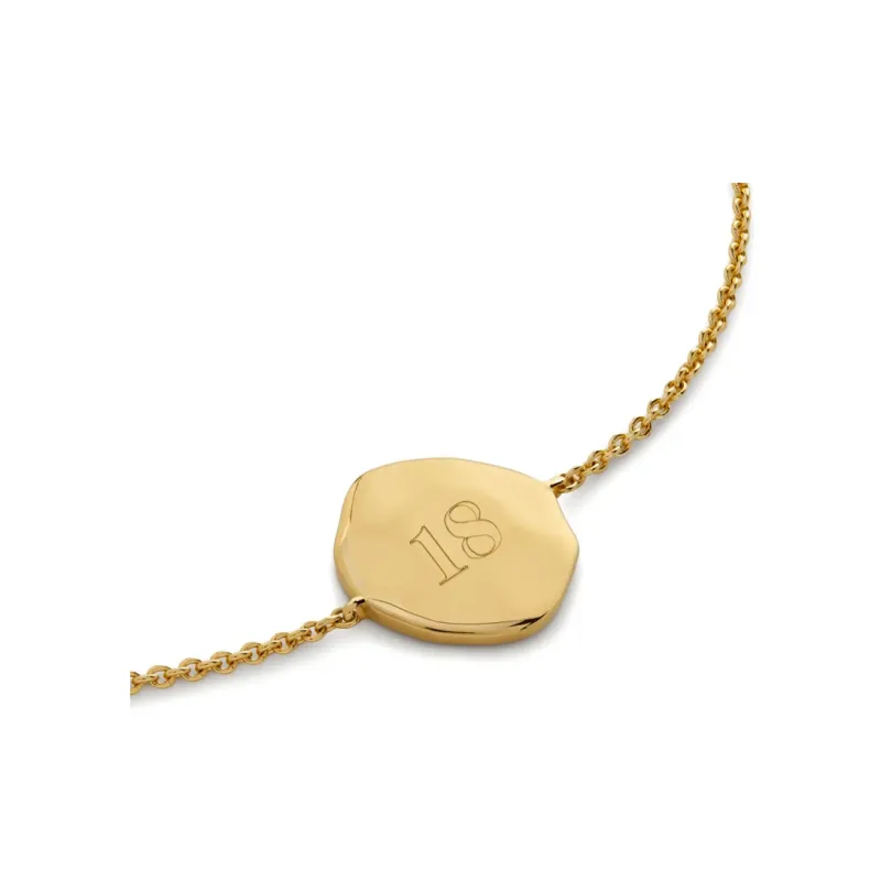 Monica Vinader 18kt Gold Vermeil Alphabet Y Necklace-2