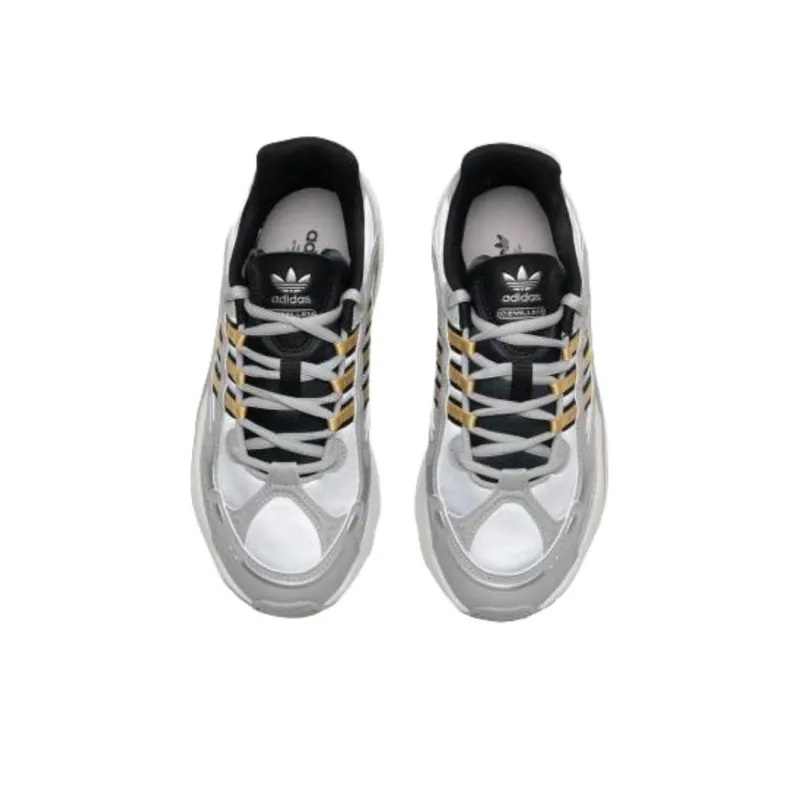 Adidas Originals Ozmillen Abrasion Resistant Slip Resistant Low Top Casual Shoes Women's White Gray-2
