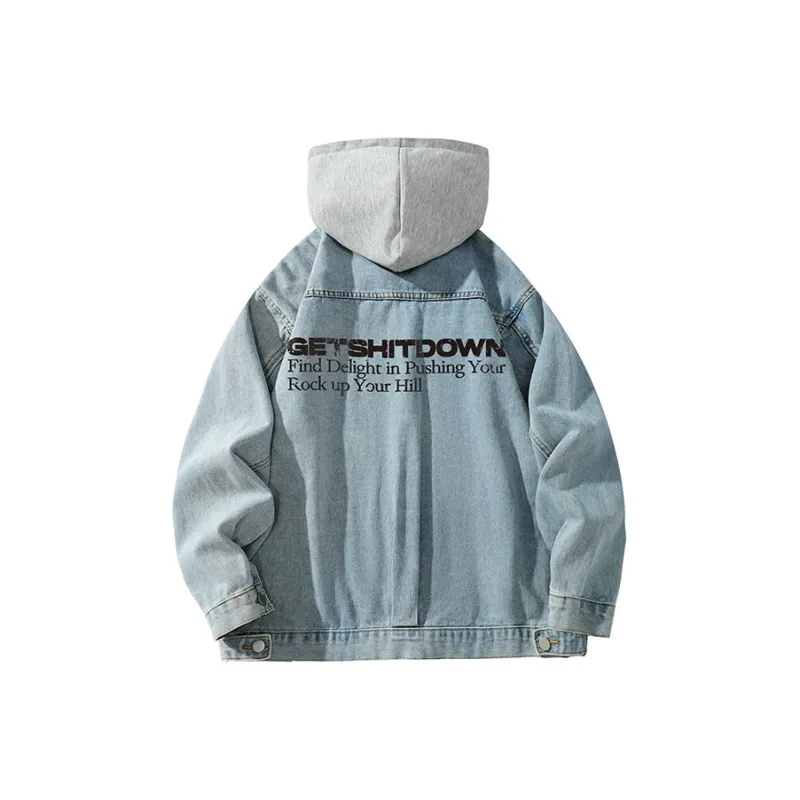 FAX FOR FMACM Denim Jacket Unisex Black-12