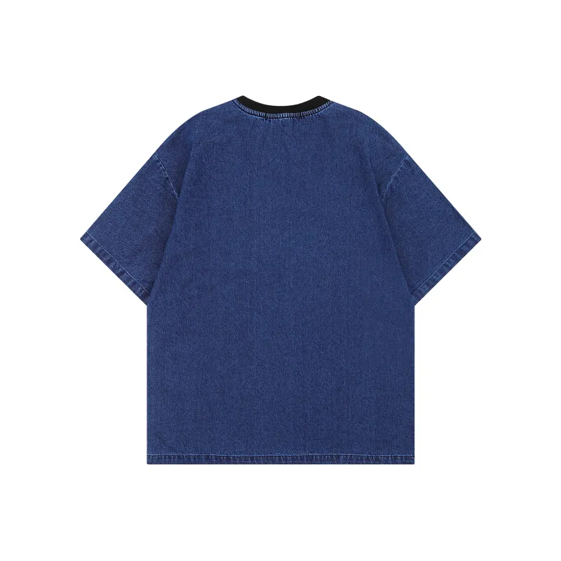 VINMUK T Shirt Unisex Denim Blue-1