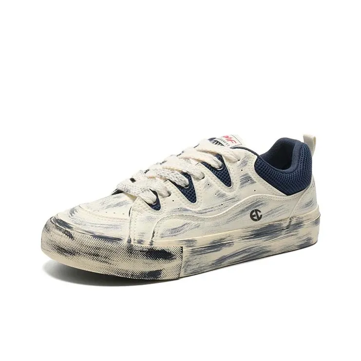 ENRICO COVERI Slip Resistant Cushioning Wear Resistant Balance Lightweight Breathable Low Top Skateboard Shoes Unisex-4