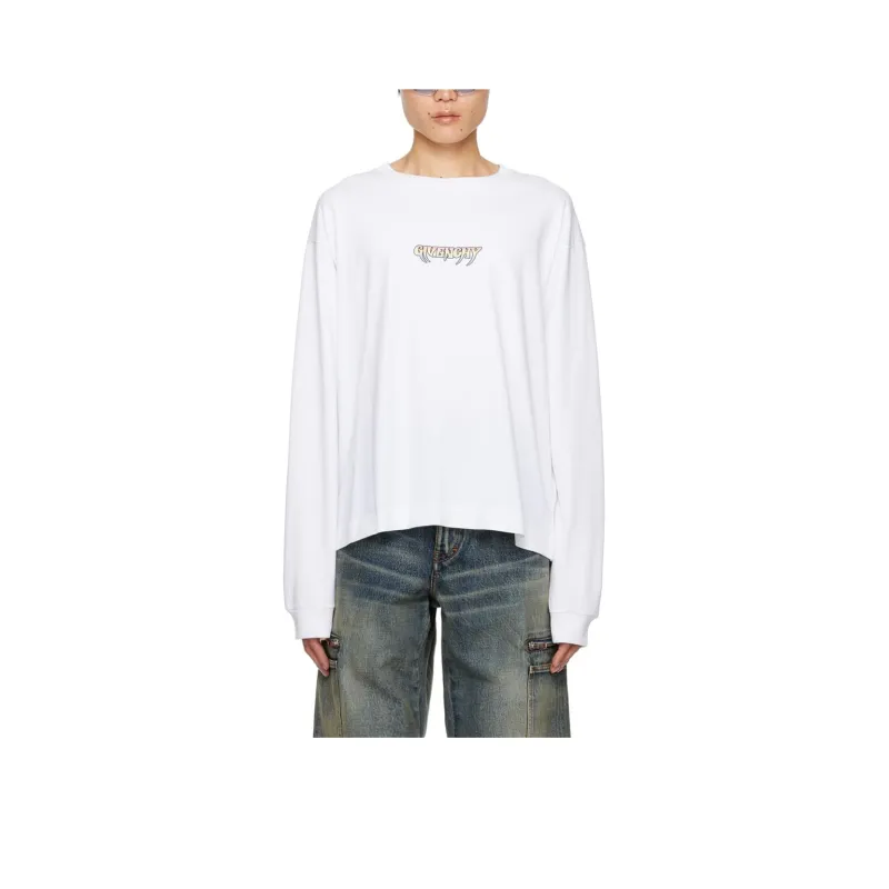 Givenchy Boxy Fit Long Sleeve T Shirt-0