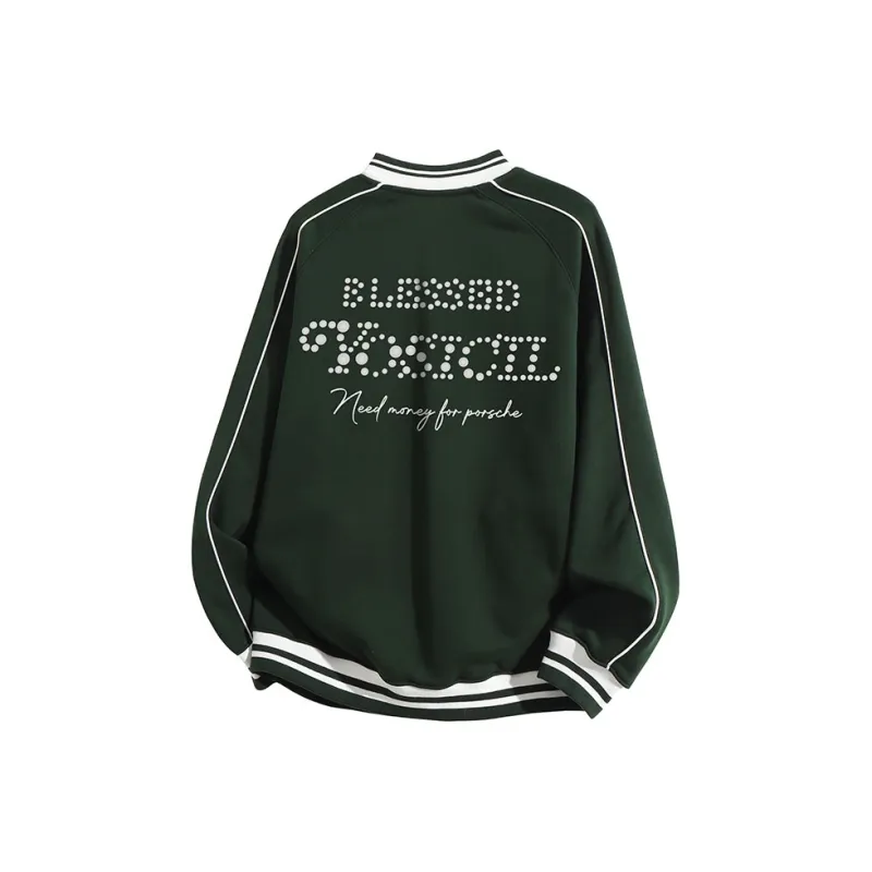 YOSICIL Baseball Jacket Unisex Light Heather Gray-3