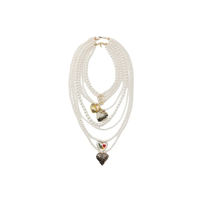 ZARA Resin Necklaces Women's White-1