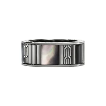 John Hardy Carved chain Ring