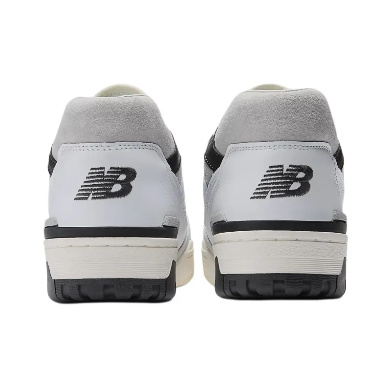 New Balance NB 550 Anti Slip Wear Resistant Low Top Skateboard Shoes Men's White Black Gray-4
