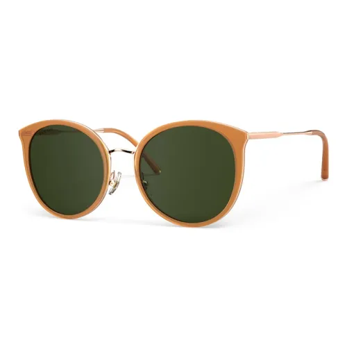 PARZIN TR/Memory Plastic Round Sunglasses Women's