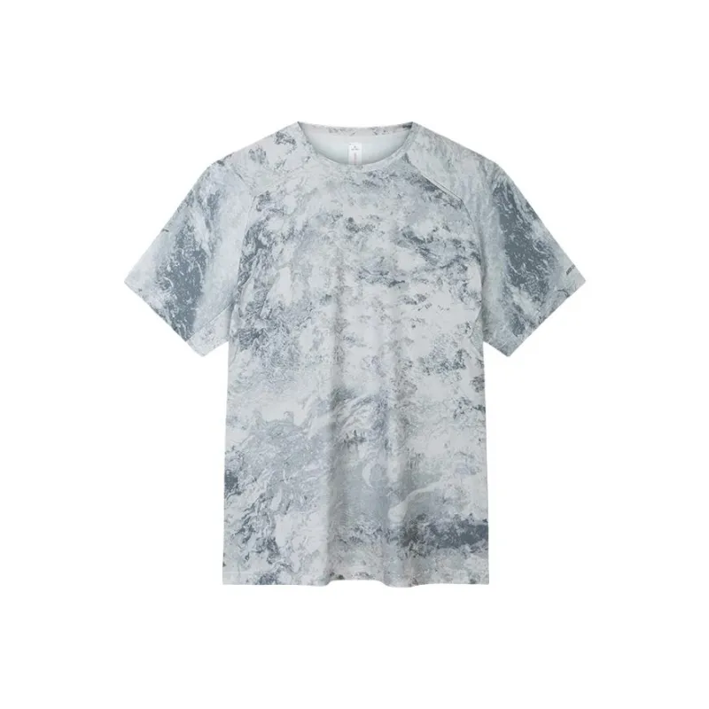 Anta T-Shirt Men's Beige Pink Gray-0