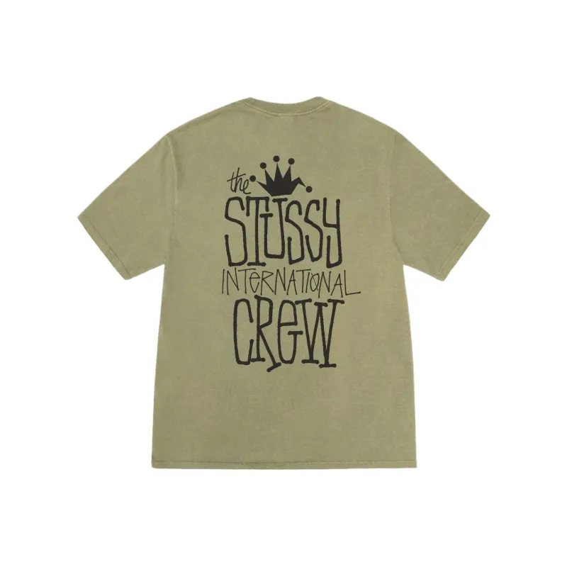 Stussy Crown International Pigment Dyed Tee Black-2