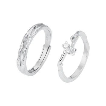 CLARKIA FLOWER S999 Fine Silver Rings Unisex