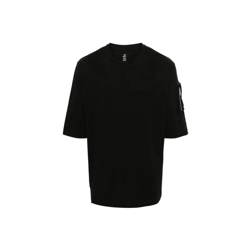 Thom Krom Sleeve Pocket Crewneck T Shirt-0