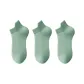 MYT-199 Breathable Ankle Socks, Light Green, 3 Pack