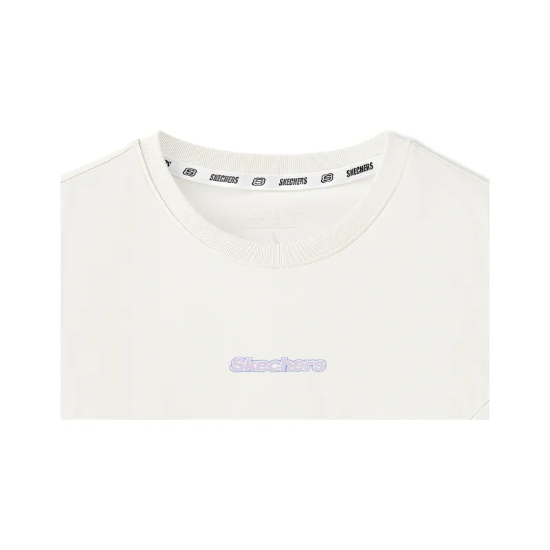 Skechers Sports Life Collection SS25 T Shirt Women's Marshmallow White-2