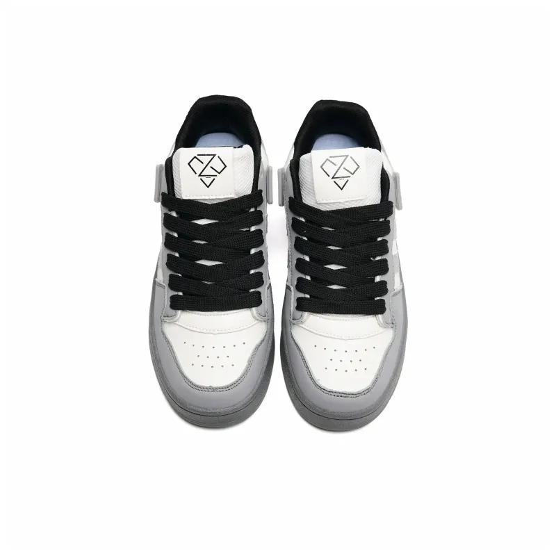 Circle Small Coverage Lightweight Breathable Height Increasing Low Top Skateboard Shoes Unisex-60