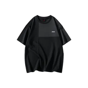 Jeep Casual Loose Fit Pullover Crew Neck Short Sleeved T Shirts Unisex