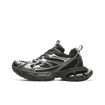 MVA Anti Slip Wear Resistant Breathable Impact Resistant Lightweight Low Top Chunky Sneakers Unisex Galaxy Black