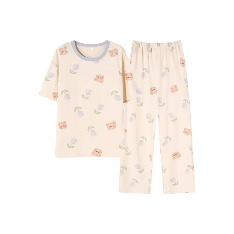 Shivs Pajama Set Women's Apricot-0