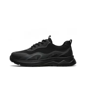 Fire Flying Fish Anti Slip Wear Resistant Low Top Casual Shoes Men's Black