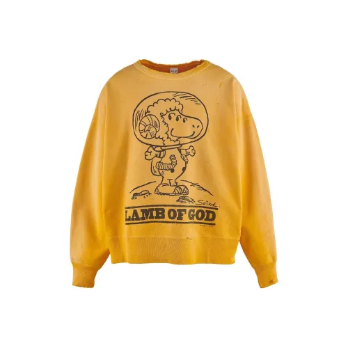 SAINT Mxxxxxx Slogan print Cotton Sweatshirt