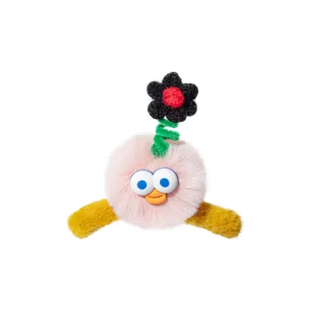 BAIJUAN Plush Hair Clips Women's