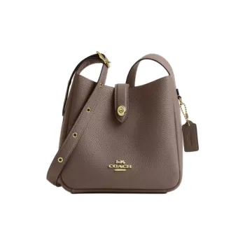 COACH Hadley Leather Shoulder Bag, Crossbody Bag Mini Women's Umber