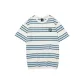 White Base Blue Mixed Stripes/045T