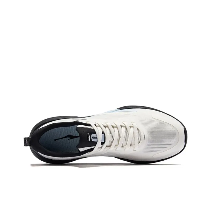 Erke Gradual Shadow 2.0 Breathable And Wear resistant Low Top Casual Running Shoes Men's White Black-3