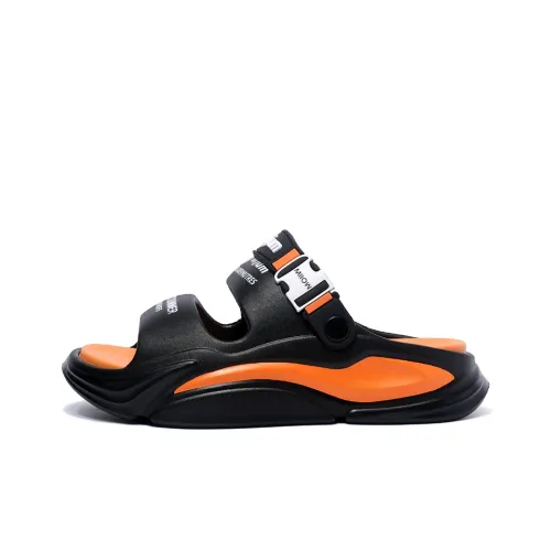 MIIOW Beach Sandals Unisex Black Orange/Matcha Green/White Blue/Beige Brown