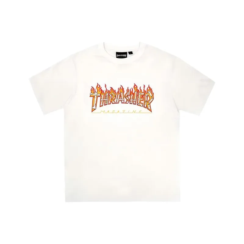 Thrasher T-Shirts Unisex White-0