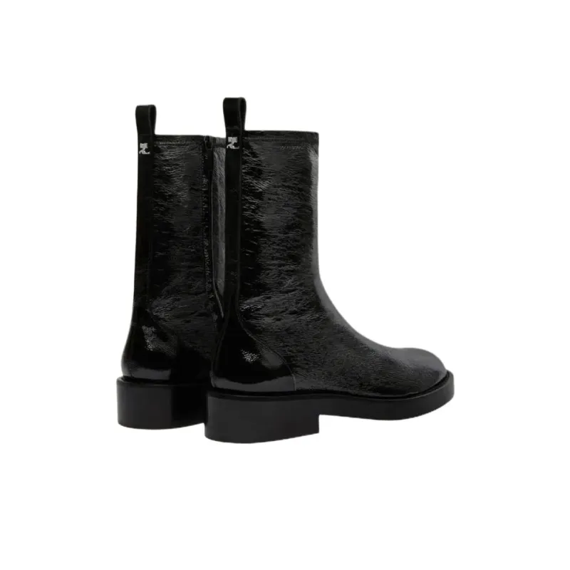COURREGES Ankle Boots Men's Black-3