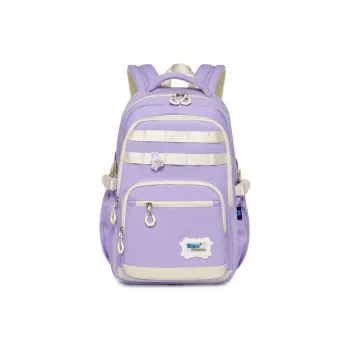 Seven Star Fox Twill Washed Fabric Polyester Backpack Large Size Teenagers