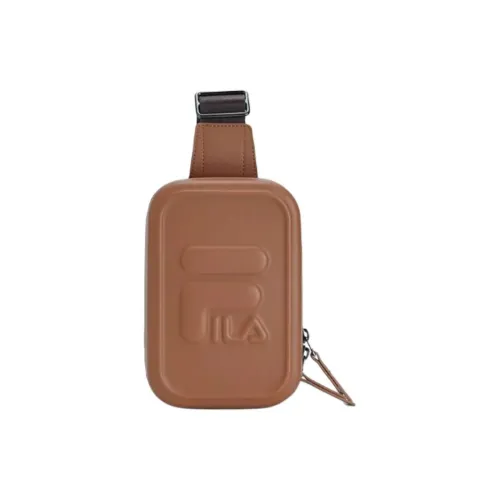 FILA PU Sling Bag Mini Unisex Dark Coffee