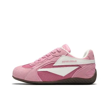 SENGUOGUO Cushioning, Slip Resistant, And Breathable Low Top Casual Shoes Women's Strawberry Pink
