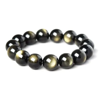 KING TAI SANG Obsidian Jade Bracelets Unisex