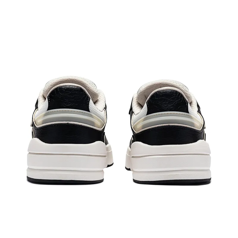Anta Street Play LITE Slip Resistant Cushioning Low Top Skateboard Shoes Men's Black White Gray-4