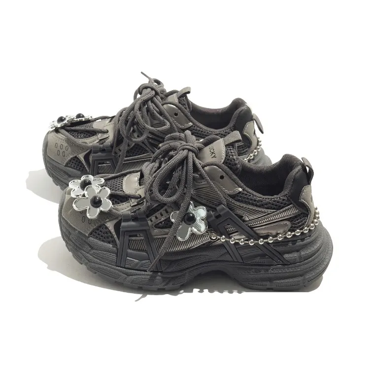 BEIER Platform Comfortable, Classic And Versatile Anti Slip Wear Resistant Low Top Chunky Sneakers Women's-12