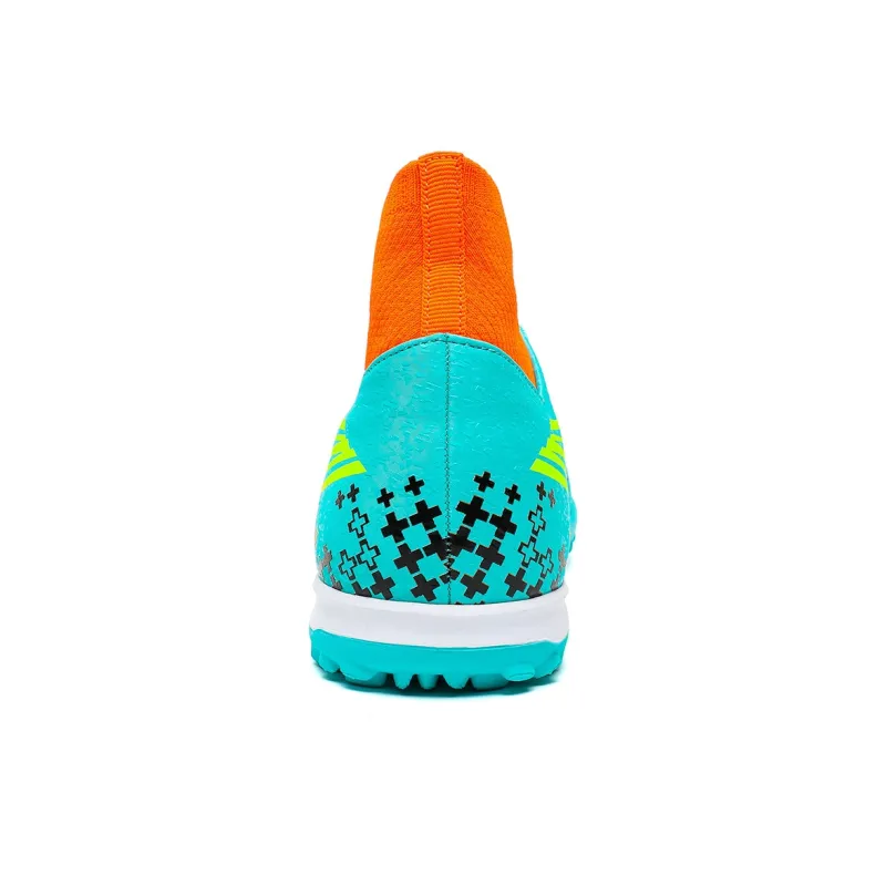 QIUTEXIONG FG Rubber Long Studs TF Rubber Broken Studs Slip Resistant Soccer Shoes Unisex-8