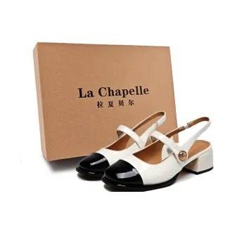 La Chapelle Chunky Heel High Heels Women's Black
