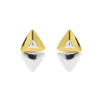 ZARA Brass Earrings Women's Gold